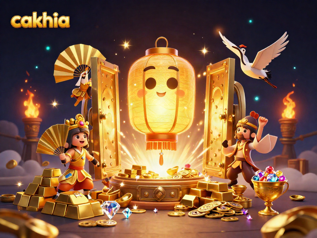 Experience cakhia’s vibrant casino scene, with luminous characters and treasure elements highlighting the excitement of gameplay.