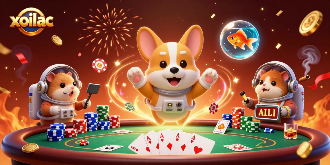 Experience exciting gaming moments at Xoilac with dynamic space-themed poker action!