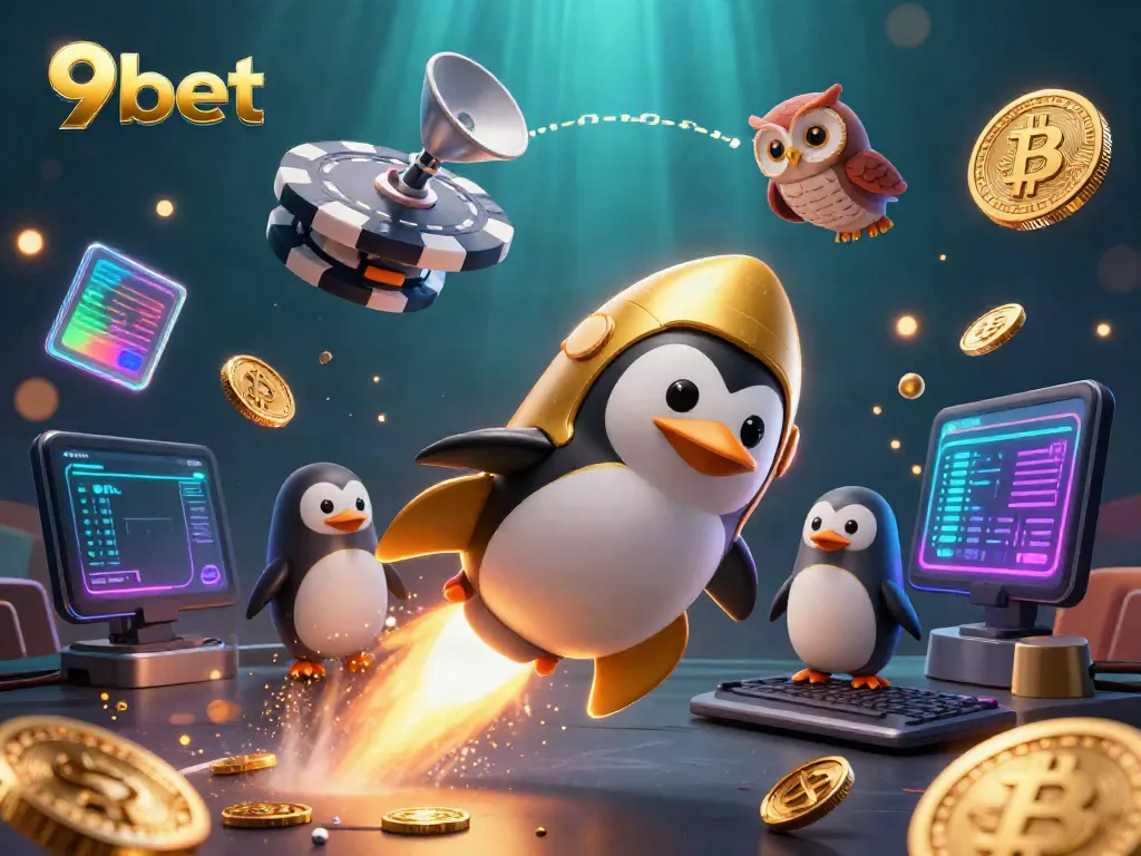 Experience thrilling gameplay at 9bet with exciting casino adventures depicted in vibrant 3D art.
