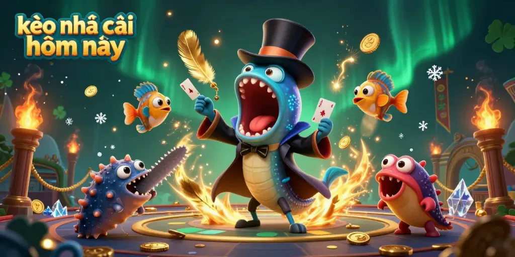 Engage with the vibrant magic of kèo nhà cái hôm nay featuring colorful creatures and dazzling betting elements.
