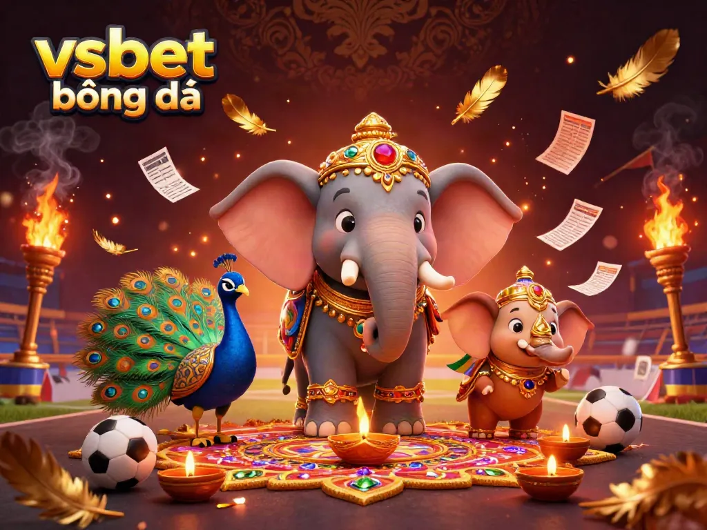 Experience winning action with vsbet bóng đá in this 3D dynamic sports betting illustration.
