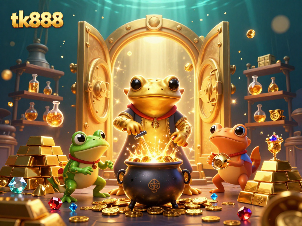 Engage in thrilling gameplay at tk888 with an alchemist turning metals into golden wins!