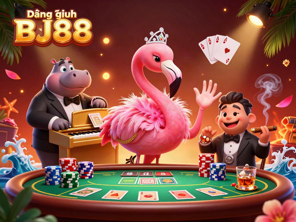 Engage in thrilling gameplay at Đăng nhập BJ88, featuring vibrant casino elements.