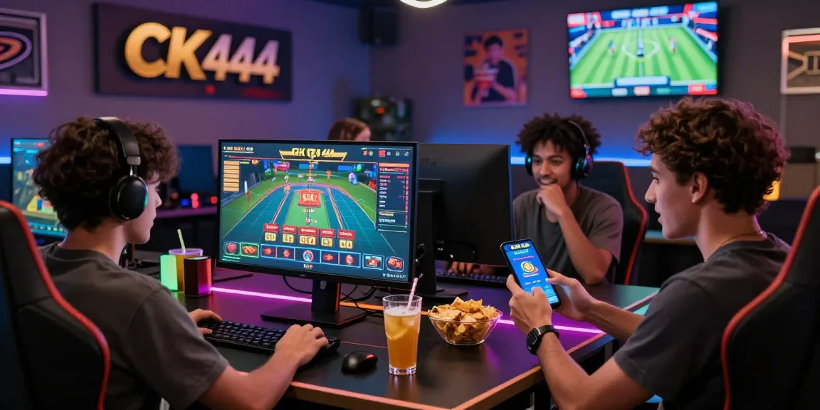 Exciting CK 444 gaming scene with friends enjoying betting and socializing.