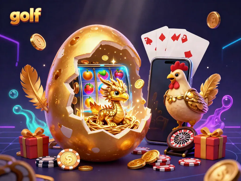 Engage with golf-themed slots featuring golden dragon, poker chips, and vibrant games.