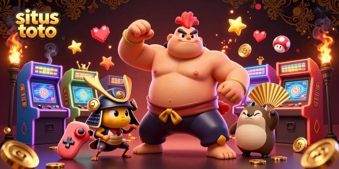 Engage with situs toto's thrilling world, featuring dynamic characters in a vibrant casino scene.