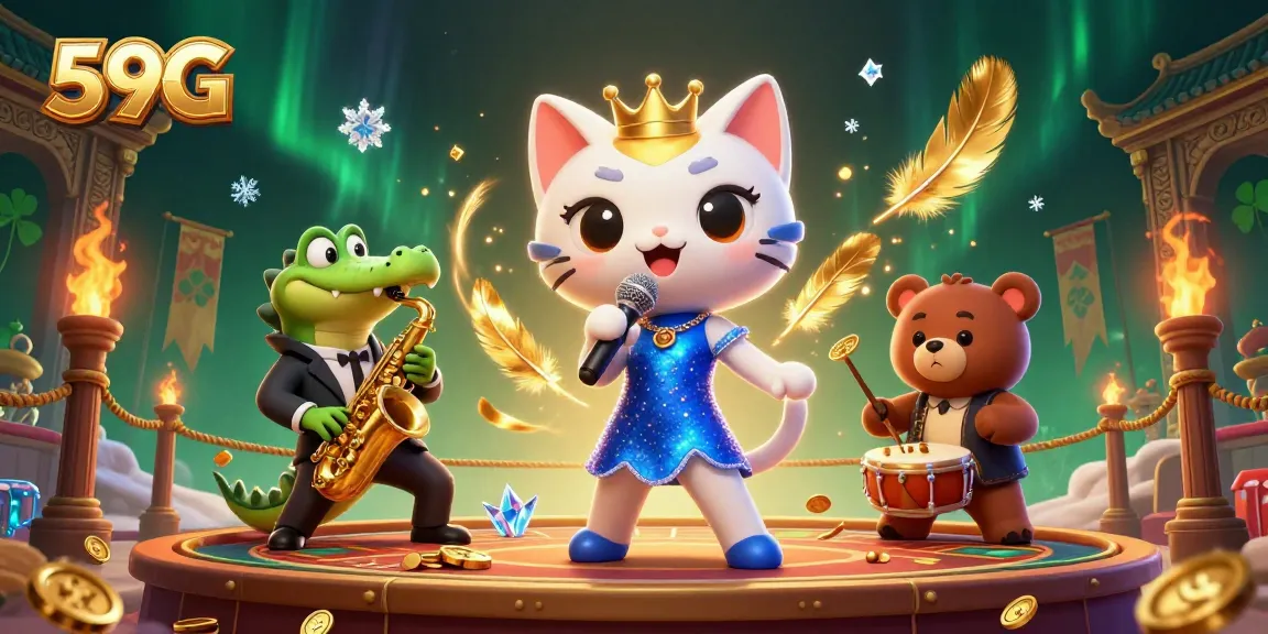 Experience the excitement of 59G with a lively casino scene featuring your favorite characters.