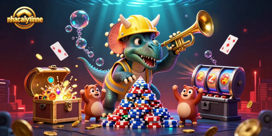 Experience thrilling wins with nhacaiuytinne's vibrant casino action and unique character celebration.