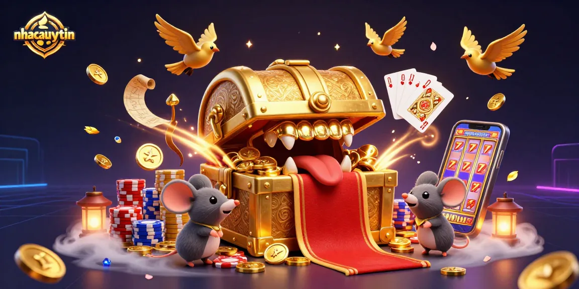 Spin the reels at nhacaiuytin and discover dazzling riches in a vibrant casino scene.