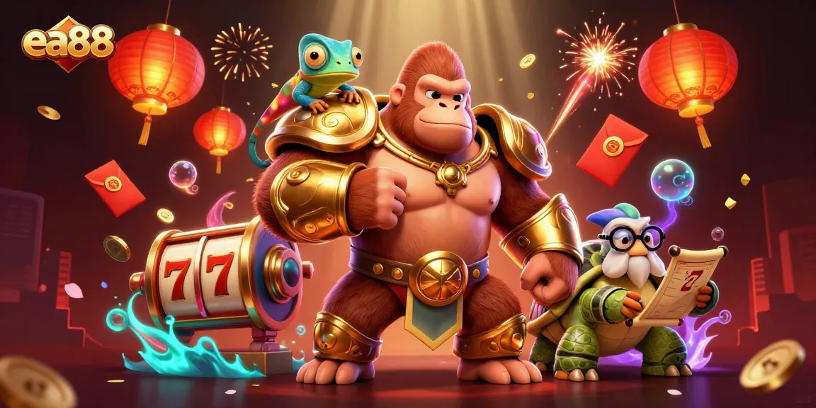 Experience the thrill of ea88 slots with vibrant 3D characters and dynamic gaming elements.
