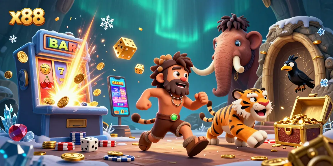 Experience thrilling gameplay at x88 with prehistoric casino adventure featuring vibrant elements.