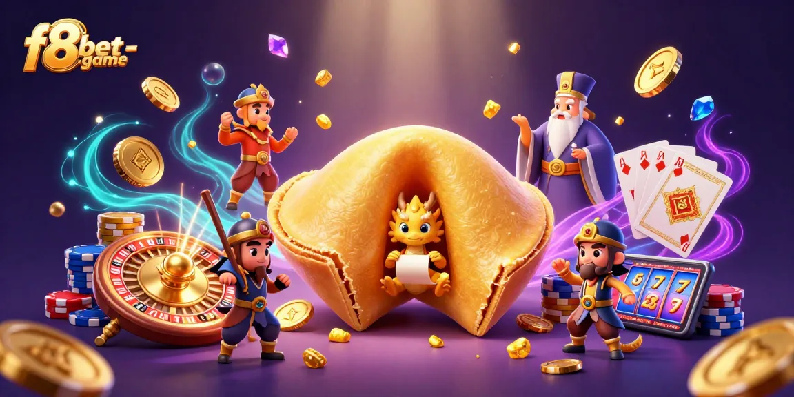 Engage in the exciting f8bet-game with vibrant 3D casino elements and golden wonders.