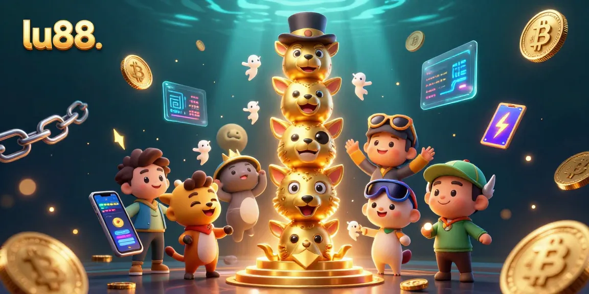 Engage with immersive gaming experiences at lu88. Enjoy vibrant 3D casino visuals and crypto-themed elements.