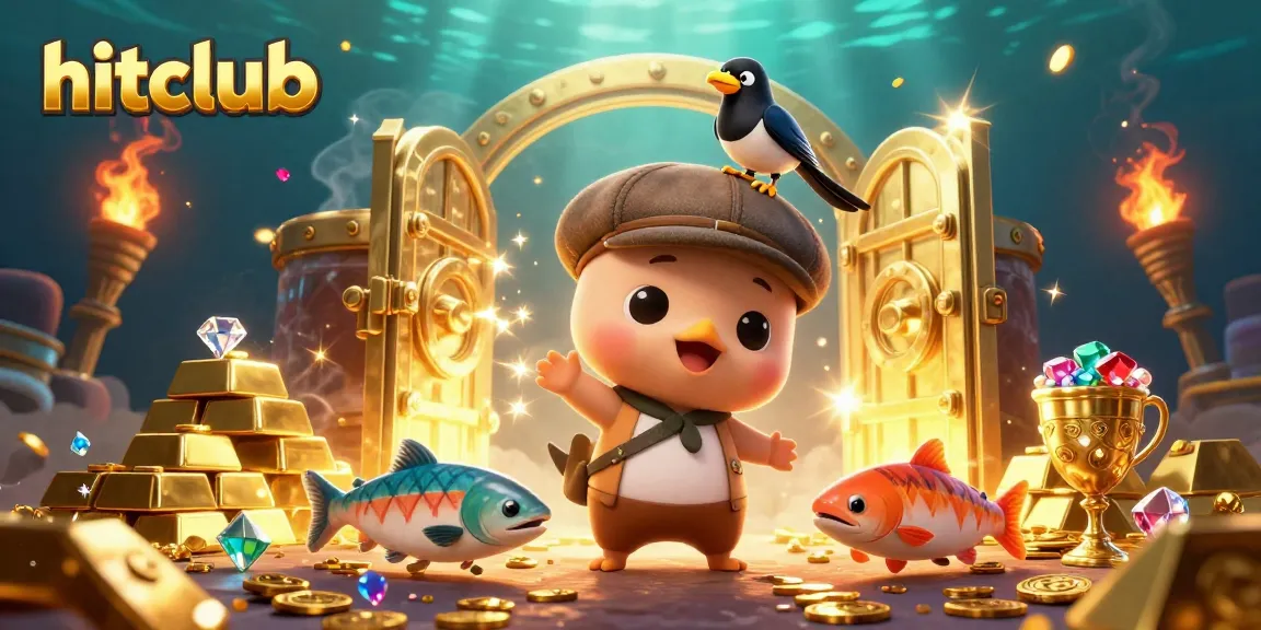Hitclub transforms the gaming scene with a vibrant illustration of Nemo and riches within a casino.