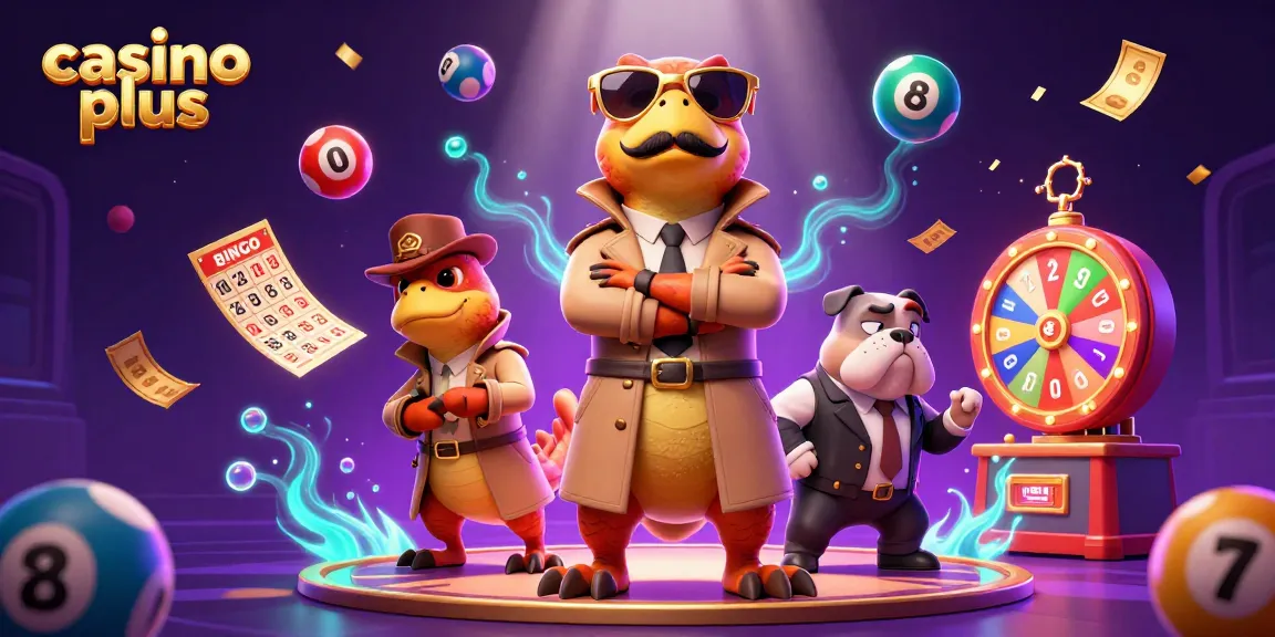 Enjoy exciting gaming at casino plus with raptors in trench coats entering a VIP lounge.