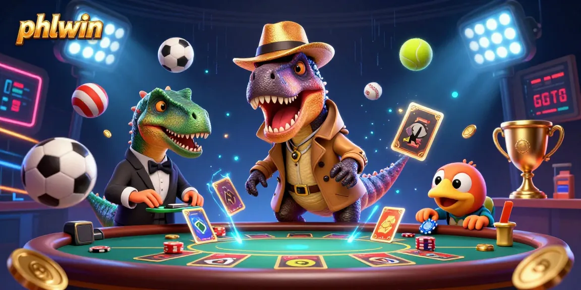 Experience the thrilling action at phlwin with a velociraptor card counter and a pit boss in dynamic gameplay.