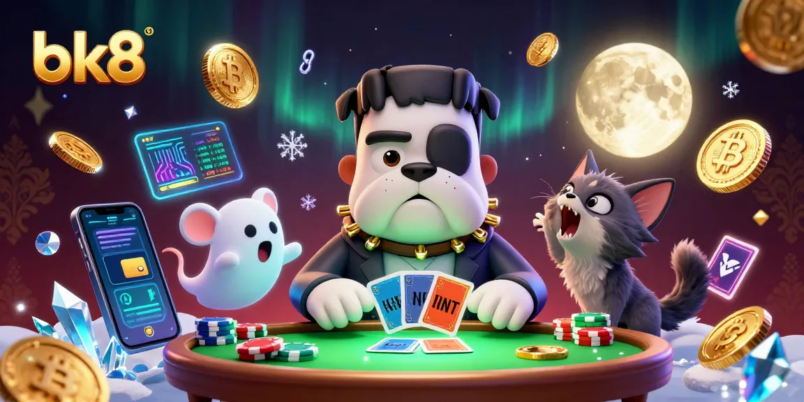 Engage with bk8's thrilling gaming atmosphere featuring a unique 3D casino scene with captivating characters.