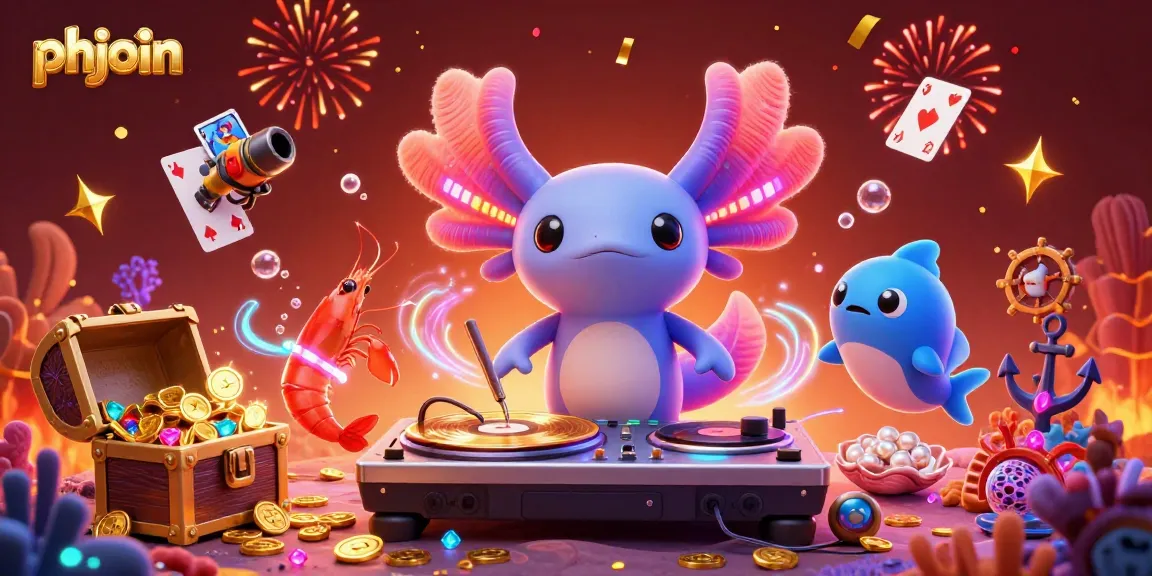 Engage in thrilling gaming with phjoin's lively underwater scene featuring vibrant characters and stunning effects.